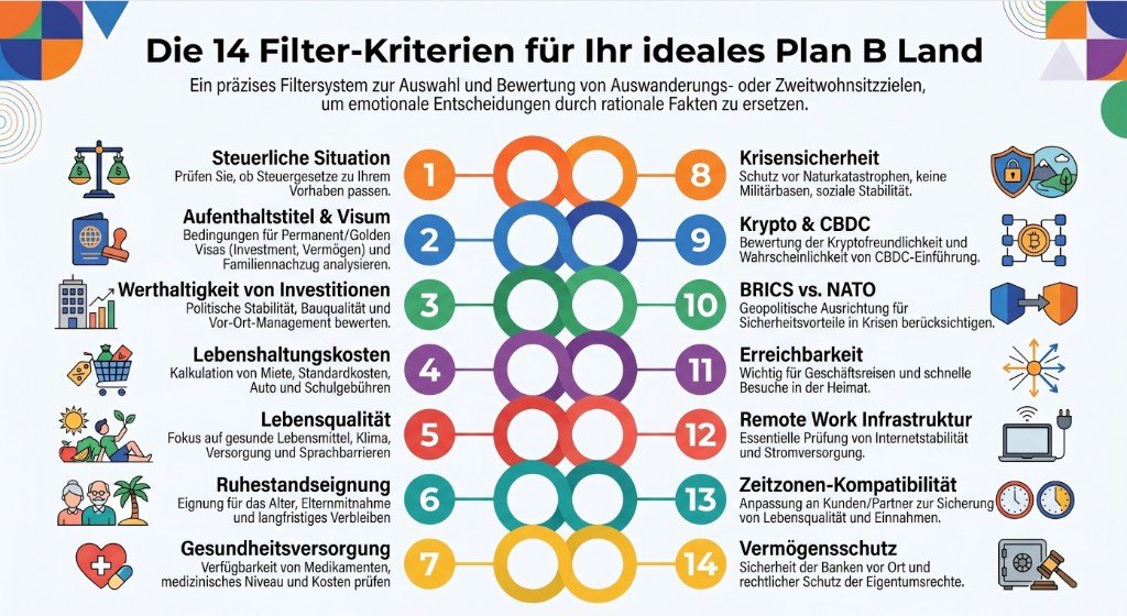 Vorschau: 14 Filterkriterien für Plan B